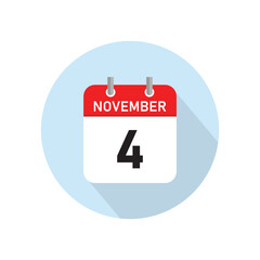 November 4 Concept Design. Vector Illustration.	
