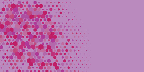 Geometric Multi size Hexagon with multi Color Background