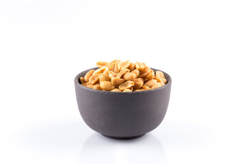 peanut nuts salt in bowl - 656532389