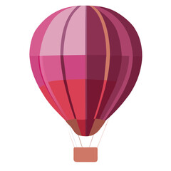 Naklejka premium Various types of balloons floating in the sky, vector format.