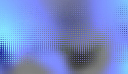 Obraz premium Abstract defocused horizontal background with pop art halftone dots. Vector image.