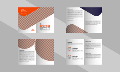 Business 8page Bifold Brochure design.