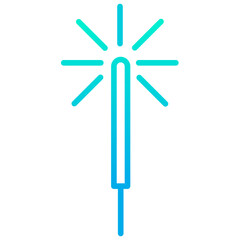 Outline gradient Sparklers icon