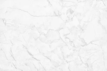 Fotobehang White background marble wall texture for design art work, seamless pattern of tile stone with bright and luxury. © Nattha99
