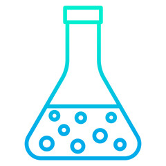 Outline gradient Flask icon