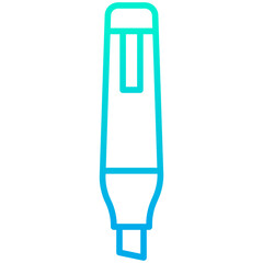 Outline gradient Marker pen icon