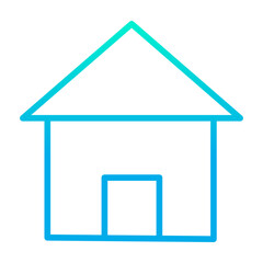 Outline gradient Home icon