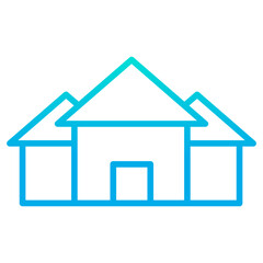 Outline gradient Home icon