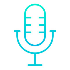 Outline gradient Microphone icon