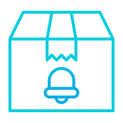 Outline gradient Delivery Box Notification icon