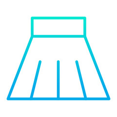 Outline gradient Skirt icon