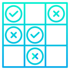 Outline gradient Noughts icon