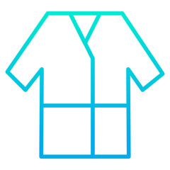 Outline gradient Bathrobe icon
