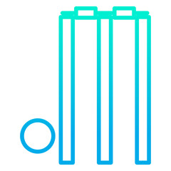 Outline gradient Wicket icon