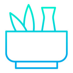 Outline gradient Herbal icon