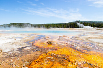 hot pool in Yellowtone National Park USA