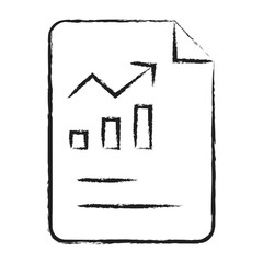 Hand drawn  Financial Report icon