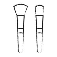 Hand drawn Makeup Brushes icon