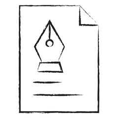 Hand drawn  document