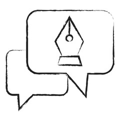 Hand drawn Chatting icon
