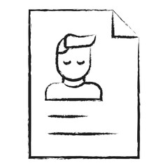 Hand drawn Resume File icon