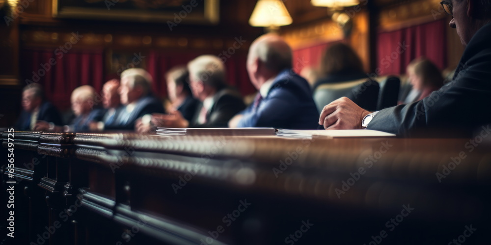 Wall mural  hearing, confirmation. professionals.
