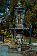 Fountain in the fall 