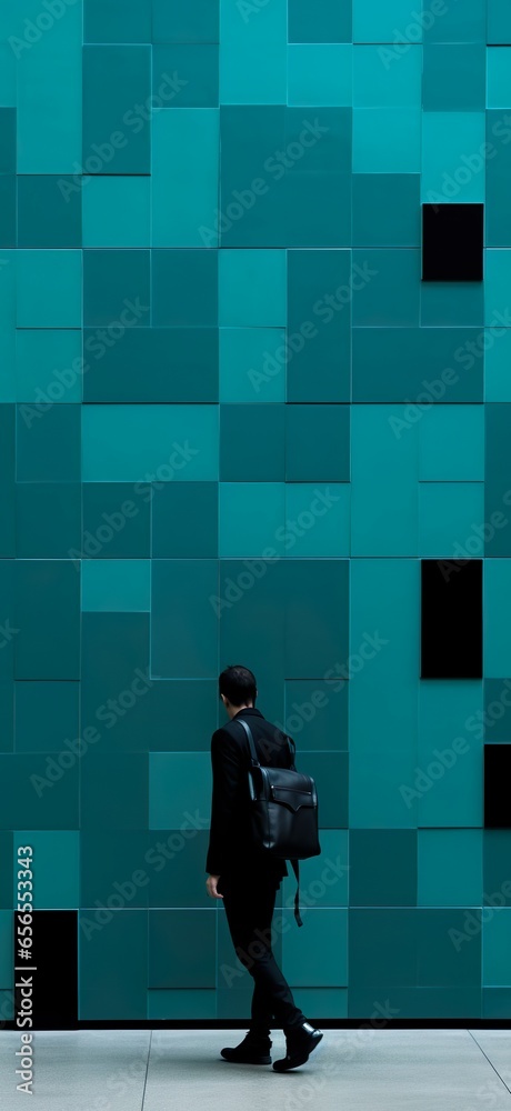 Wall mural minimalism iphone background made with ai generative technology, person is fictional and property is
