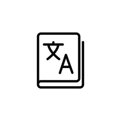 translator icon vector language interpreter sign vocabulary icon