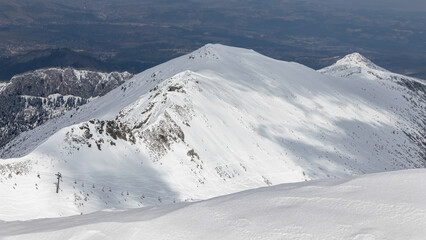 Fototapeta na wymiar Zakopane . Beautiful winter view of the Polish Tatra Mountains