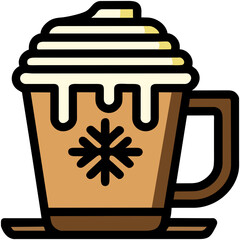 hot chocolate doodle icon