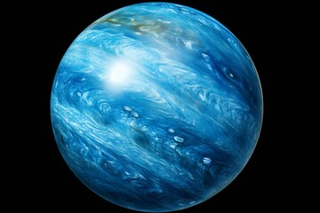 Naklejka na ściany i meble Neptune planetary body. Generative AI