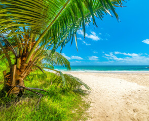 Anse Louis beach in Mahe island