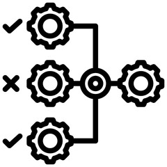Streamline Process Outline Icon
