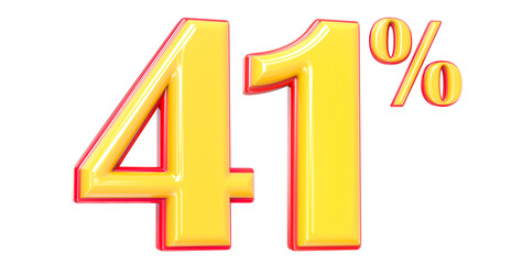 Number Gold 3D Render