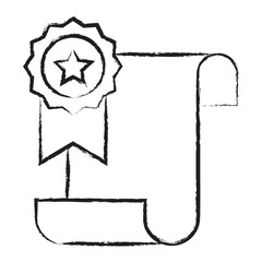 Hand drawn Certificate icon