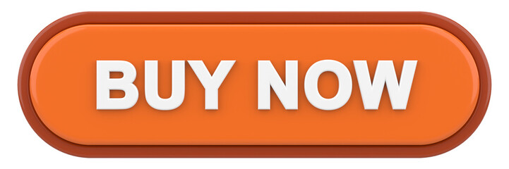 Buy now button. 3D illustration.
