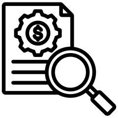 Cost Analysis Outline Icon