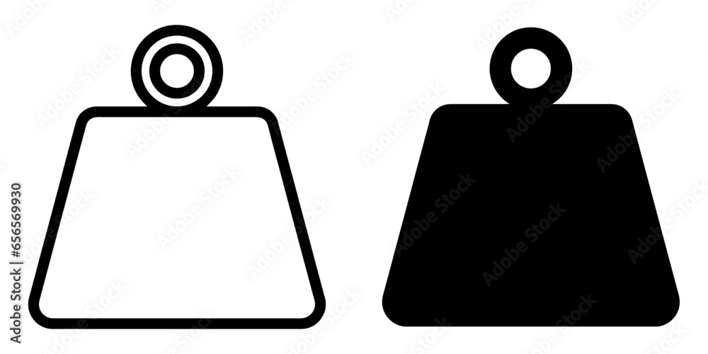 Fototapete ofvs477 outlinefilledvectorsign ofvs - weight vector icon . heavy mass sign . isolated transparent .