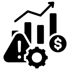 Risk Management Glyph Icon