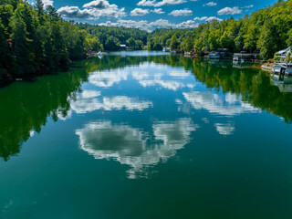 Fototapeta na wymiar Lake Lure In Rutherford County, North Carolina
