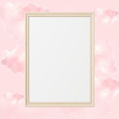 Soft watercolor Baby cloud backround