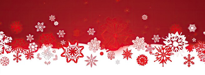 Obraz na płótnie Canvas christmas background snowflakes white Generative AI