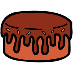 isolate chocolate cake