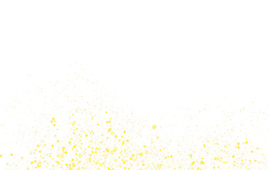 gold stary sparkles shiny dots powder frame border shape element PNG