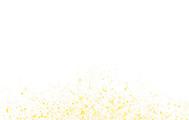 gold stary sparkles shiny dots powder frame border shape element PNG