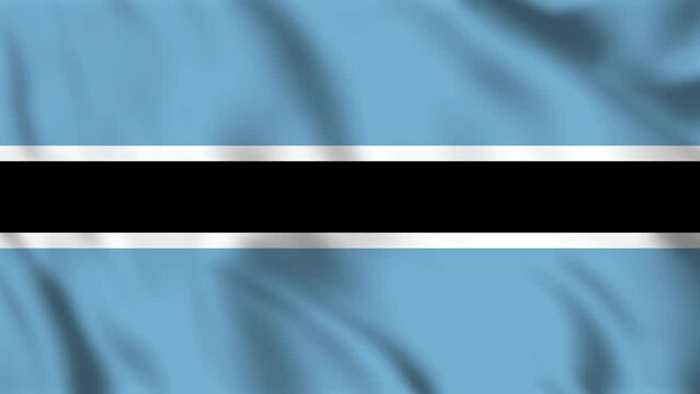 Looped background animation of the waving flag of Botswana