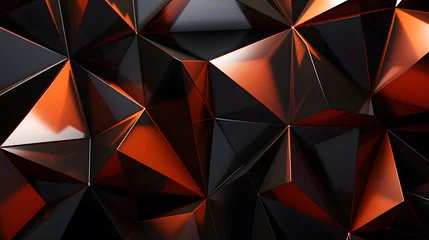 Foto op Canvas stylish 3d triangle polygon texture,shadow,glossy © CHALERMCHAI
