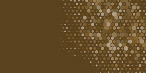 Geometric Multi size Hexagon with multi Color Background