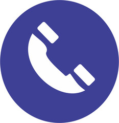 phone icon on round button